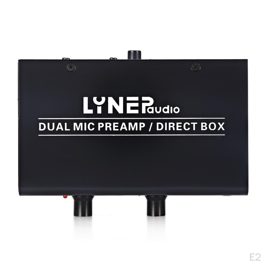 2-канальный микрофонный гитарный рекордер усилитель предусилитель