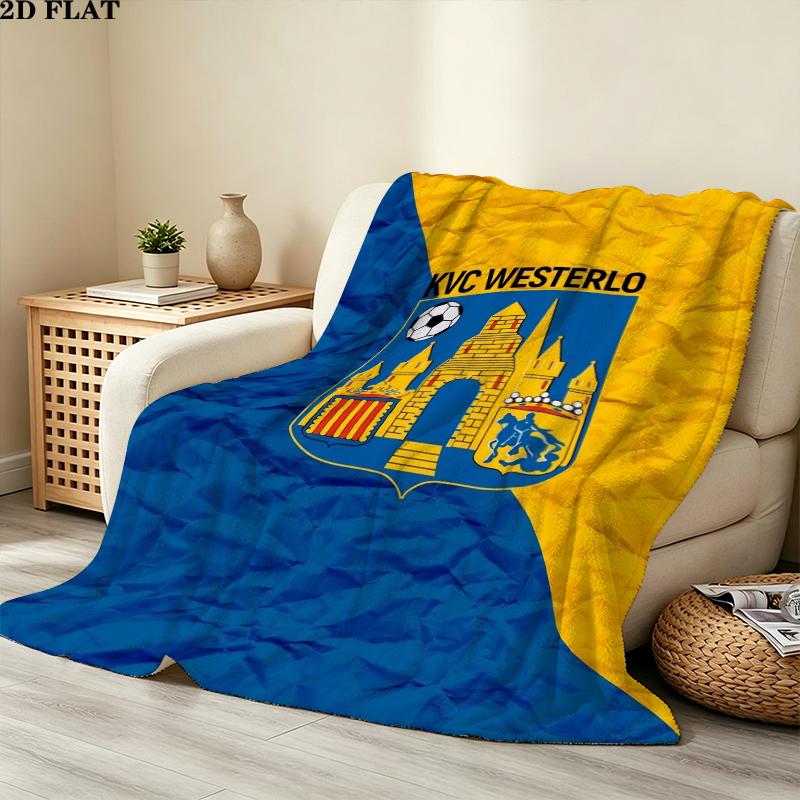 Kvc Westerlo Print Flannel Blanket, High quality Comfortable for All Seasons, Home Decor, Warmth and Comfort, Perfect for Christmas Gifts
