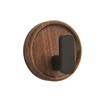 Self-adhesive Solid Wooden Hook Walnut Key Decorative Towel Holder Hook Door Hanger Wall Coat Rack Kitchen Bathroom Organizer