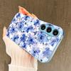 Чехол в китайском стиле с цветами для Samsung Galaxy S26 S25 S24 S23 S22 FE Ultra Plus Стеклянное покрытие ощущение голого корпуса для женщин