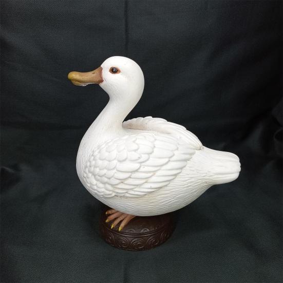 1/2Pcs Magnetic Beak Duck Statue Key Holder Resin Duck Figurine Key Hanger Home Office Animal Sculpture Desktop Decoration Ornament