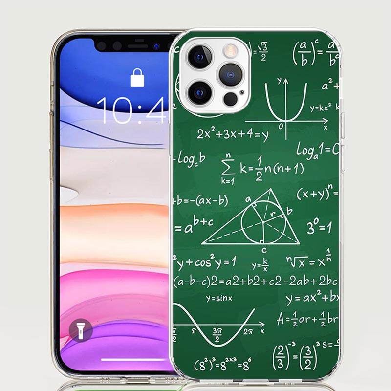 Чехол для телефона Физика Химия Математика Для iPhone 17 Air 16 15 Plus 11 14 Pro Max 13 Mini 12 7 8 + SE Узорное Искусство Индивидуальный Co
