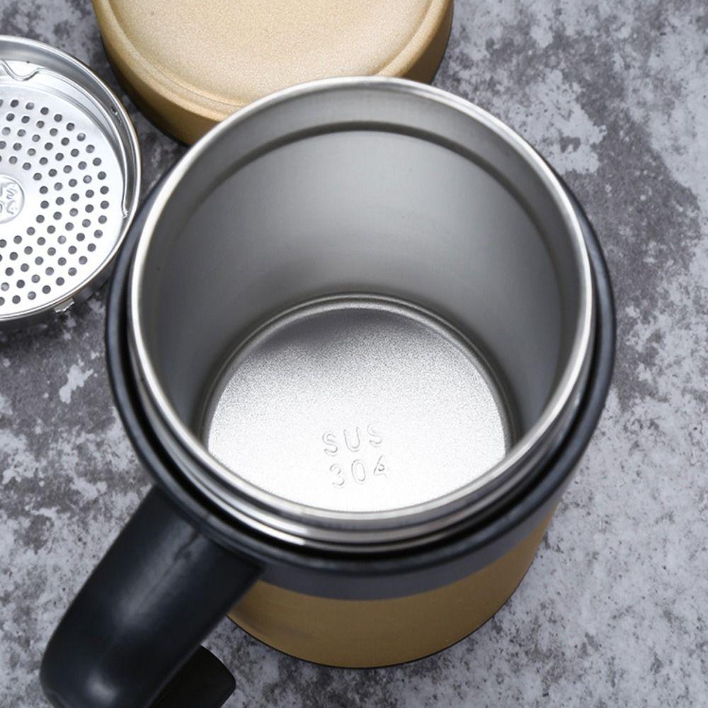 Термокружка для кофе из нержавеющей стали 304 с ручкой, чашка с сохранением тепла, тамблер для чая, бытовая