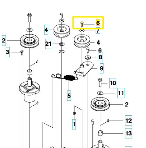 Screw M8 X 25 For Husqvarna Rbh180 Rider 11 R112 C5 Proflex 21