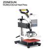 ZONESUN Цифровой многофункциональный термопресс, инструмент для штамповки 15x15 см для футболок, коврики для мыши, стельки, кожаные Pyrogra ZS-90ZY