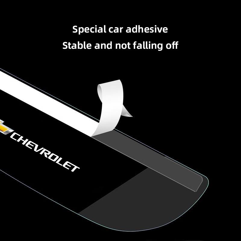 AABHJ1 2Pcs Car Rearview Mirror Rain Eyebrow Rainproof Shield For Chevrolet Corvette Montana TrailBlazer Silverado Traverse Camaro Bolt
