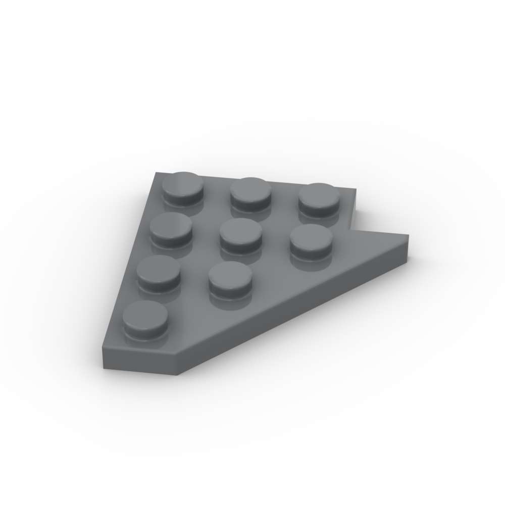 Non-Toxic Moc 10Pcs 3936 Puzzle High-Tech Wedge Plate 4X4 Wing Left Building Blocks Kit Particle Board Bricks Toys For Children Gifts