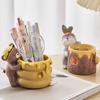 Gardening Room Decor Cartoon Animal Ornaments Pencil Stand Container  School Office Supplies