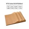 Natural Color Baking Paper Pads, Non-Stick & High-Temp Resistant, 200 Food-Grade Silicone Oil Sheets.