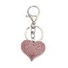 Sparkling Heart Keychain With Full Rhinestone Elegant Design Alloy Keyring Pendant For Gifts And Daily Use