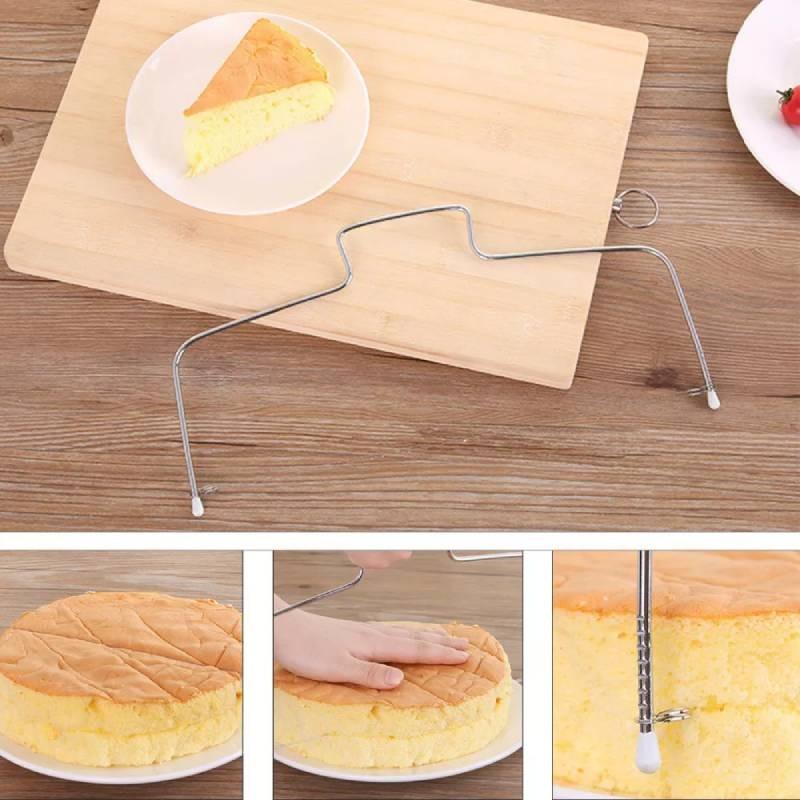 Cake Bread Slicer Cutter Wire Line Cutting Kitchen Decor Baking Tool Leveller