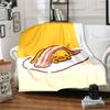 1pc Blanket Sanrio Gudetama Print Design, Lightweight Blanket for Sofa, Bed- Soft &Warm, Gift for All Seasons like Christmas, Halloween