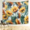 Sunflower Tapestry Room Wallpaper Home Decoration Painting Living Room Background Wallpaper