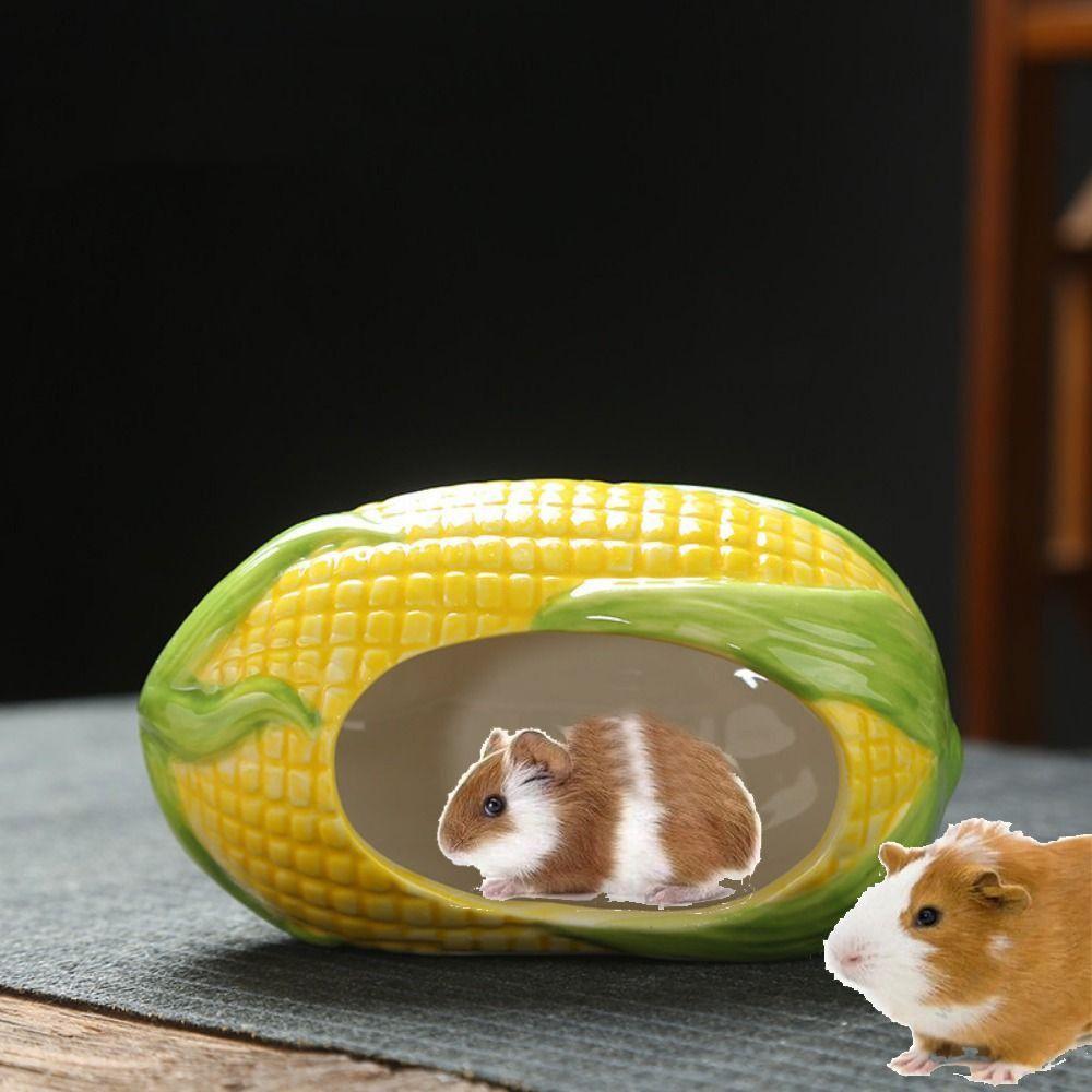 Cute Pet Hiding House Cooling Hamster Bed Hamster Nest Storage Organizer