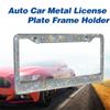Rhinestone Luxury Crystal License Plate Frame For USA Truck Car Frame Plate Bling License Plate
