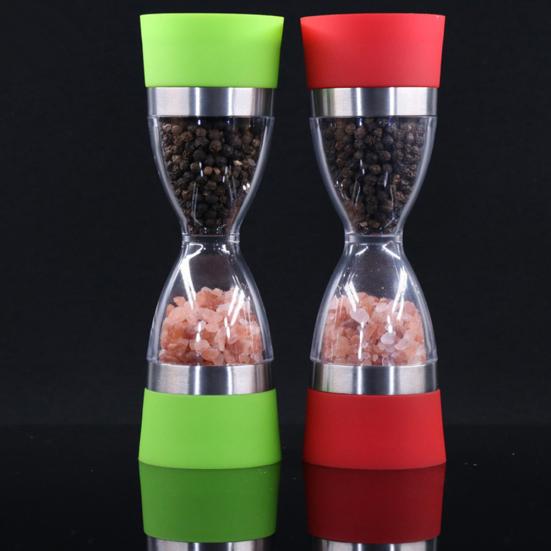 2 In Pepper Mill 1 Dual Salt Grinder Sesame Spice Shaker Kitchen