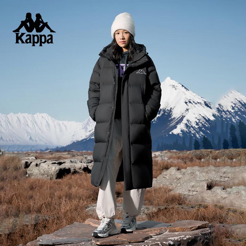 Kappa Унисекс длинная пуховая куртка с капюшоном 2025