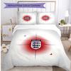 England Football Printed Bedding 3 Piece Set Cozy Breathable Bed Cover Set as Housewarming Holiday Gift