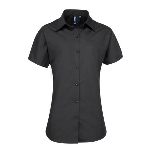 Premier Womens/Ladies Supreme Heavy Poplin Short Sleeve Work Shirt