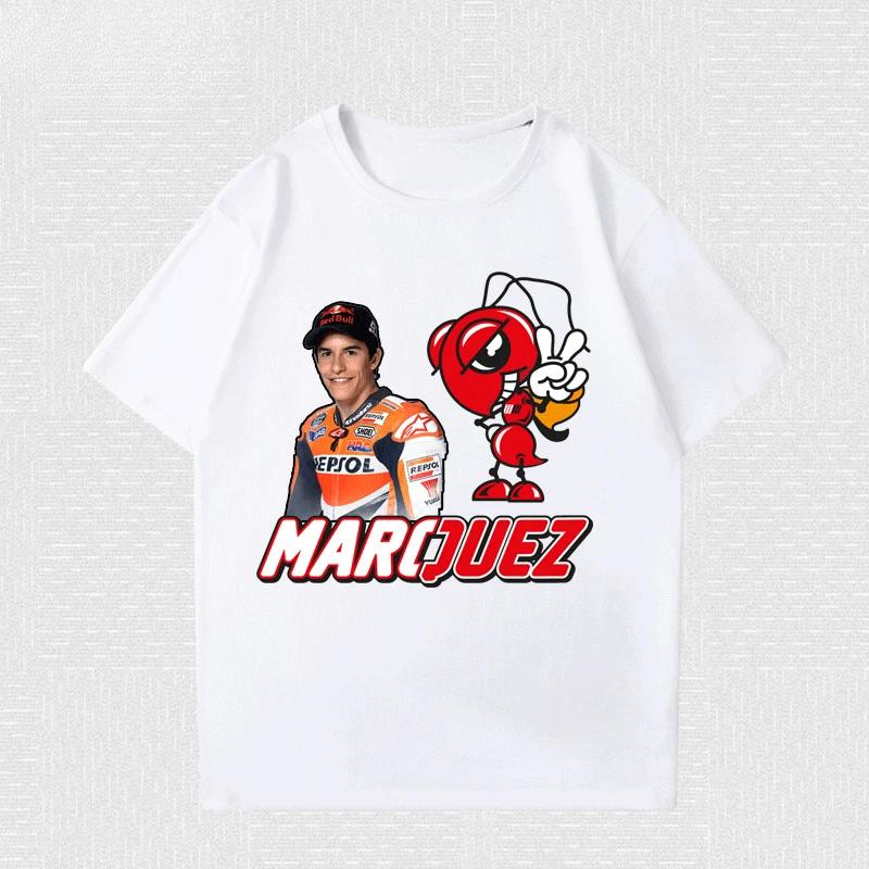 2025 Summer New MOTO93 Men Marquez Motorcycle Memorial T-Shirt Racing Suit Motorcycle Suit Cotton Short-sleeved Unseix T-shirt
