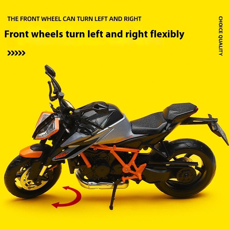 Масштаб 1/12 KTM 1290 Super DUKE R Сплав Спортивный Мотоцикл Литые Миниатюры Модель Декоративные Модные Украшения для Подарка Другу