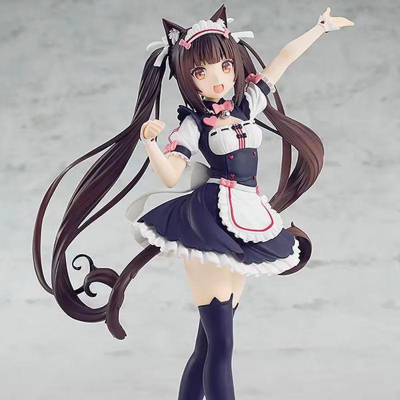 Фигурка Chocola Vanilla из Nekopara Милая Кошка-Горничная Персонажи Аниме Модели Кавайная Статуэтка для Гаража Настольные Украшения Подарок Для Фаната Аниме