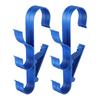 2pc Universal Pool Equipment Storage Hooks, Adjustable Waterproof Wall Bracket, Sturdy Organizer For Telescopic Poles L eaf Rake