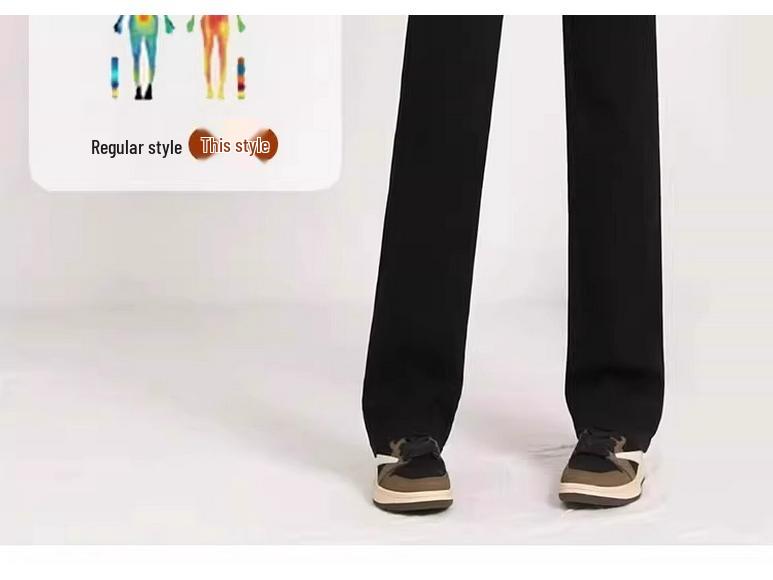 Женские черные джинсы с высокой талией, утягивающие, на флисовой подкладке: Новая весенняя коллекция 2025