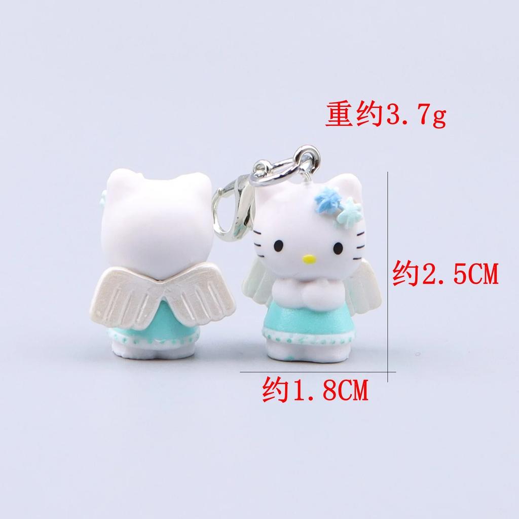 Hello Kitty Cute Cartoon Keychain Bag Clothing Puller Phone Rope Necklace Accessories Pendant Kawaii Women Student Toy Wholesele