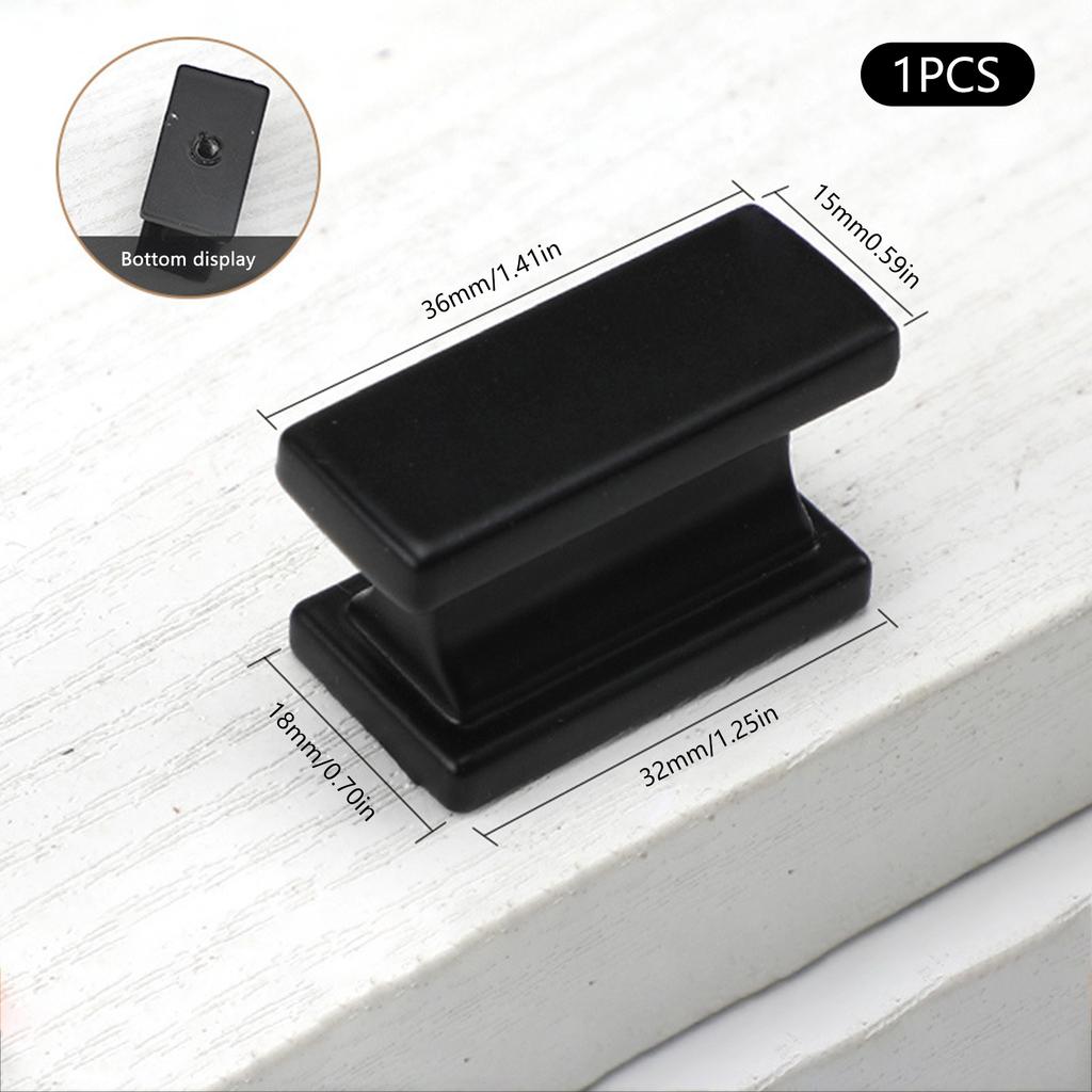 1/2 шт. Квадратные ручки для шкафа, ручки для ящиков, ручки для мебели для гардероба, дверная фурнитура, замена, черные/серебристые металлические ручки