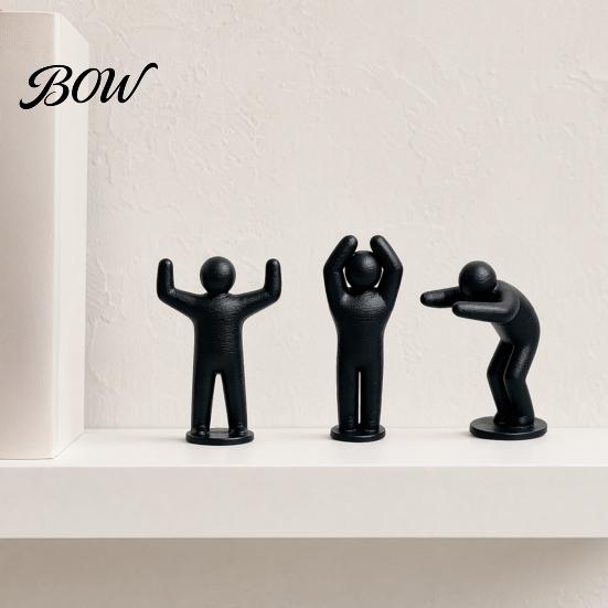 PLA Desk Decorations 8Pcs Mini Sports Figurines, Minimalist Abstract Human Statues with Multi-Poses, Durable 3D Printed Figures Stress