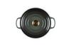 Литая эмалированная кастрюля Le Creuset Signature Cocotte Ronde 20 см, совместимая с газовой духовкой IH Time Green, японская [Авторизованный продукт]