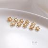14K Gold-Filled Beaded Bracelet with Number Spacer Beads for DIY Jewelry Making