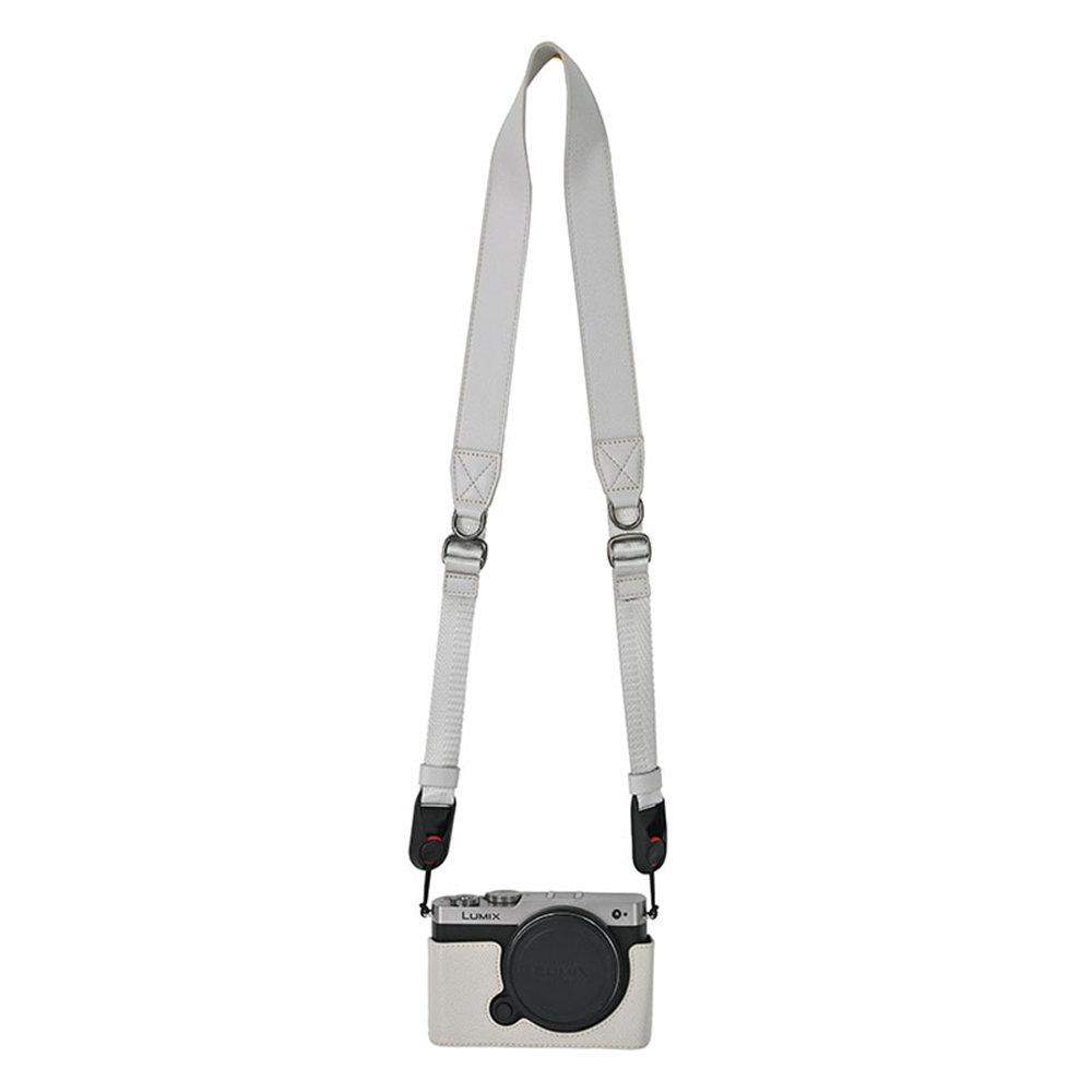 Получехол для камеры из ПУ кожи с принтом пальм для Panasonic Lumix S9, с отверстием для батареи и нижней крышкой, с ремешком