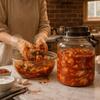 Банки для солений большого объема с крышками, пищевой пластик, с ручкой, герметичный кувшин для хранения, герметичный контейнер для солений, не протекающий