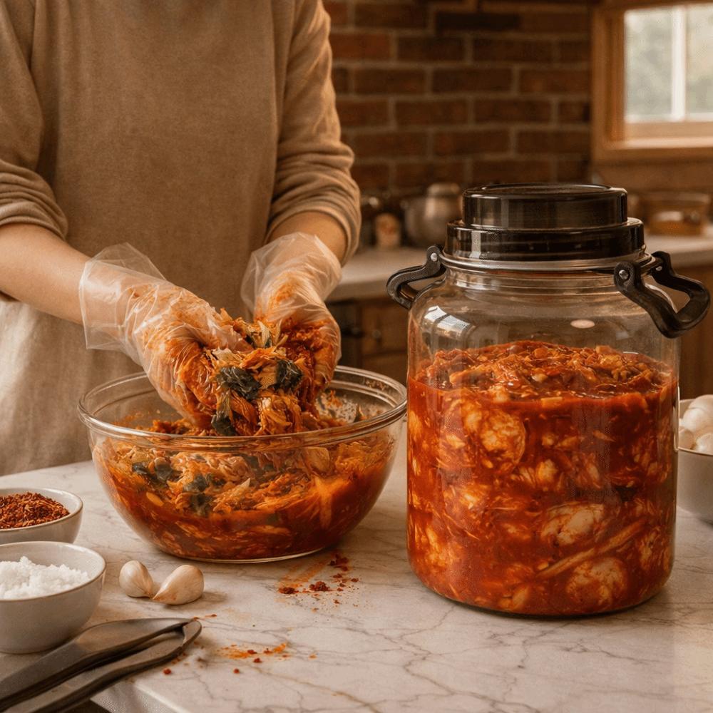 Банки для солений большого объема с крышками, пищевой пластик, с ручкой, герметичный кувшин для хранения, герметичный контейнер для солений, не протекающий