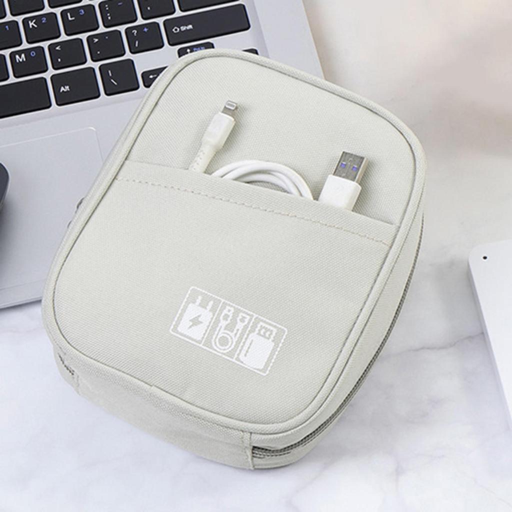 Portable Data Cable Organizer Bag Water-proof USB Power Bank Earphone Storage Case Travel Digital Accessories Pouch