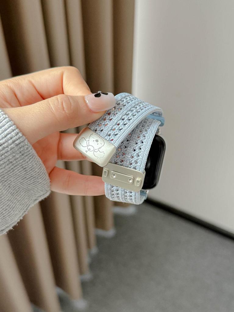 Fit43 Huawei GT654 и Xiaomi 9Pro Милая Собачка Магнитная Застежка Дышащий Ремешок для Apple 11 Watch