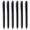 Pentel Ballpoint Pen Gel Ink Energel Knock Type Limited Black Colors Black Shaft 6 Color Set 0.7mm BL77A-6