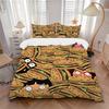 3Pcs Burgers Eyes Bedding Set Quilt Cover Pillowcase Home Christmas Xmas Halloween Gift 1 Duvet Cover 2 Pillowcase M929420