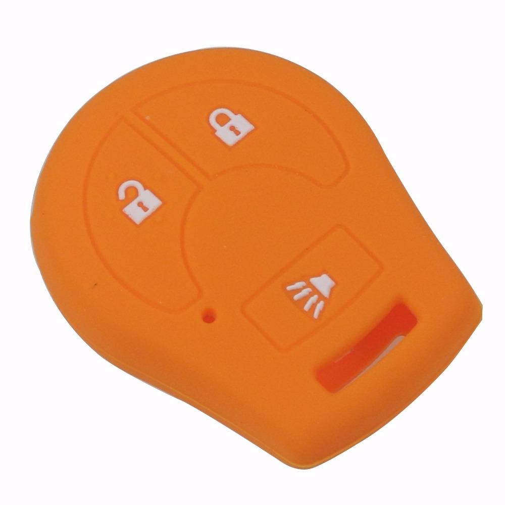Jingyuqin Remote Silicone Key Case Cover For Nissan March Tiida Altima Armada Cube Juke Maxima Pathfinder Rogue Sentra Versa