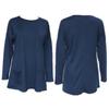 Spring and Autumn T-shirt Women's Casual Round Neck Long Sleeve Top