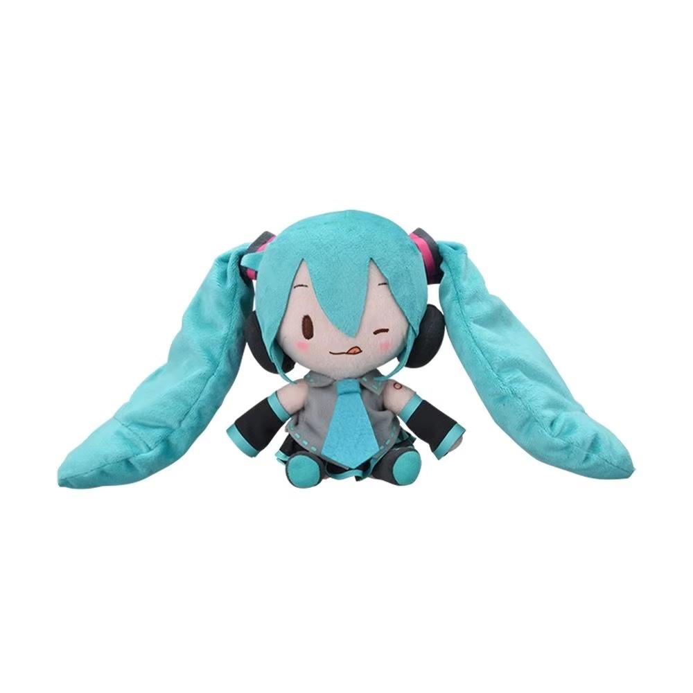 Authentic Bilibili Spot Hatsune Miku Miku Doll Fufu Plush Doll White Spotless Cherry Blossom Sky Cute Plush Toy Collection Gifts
