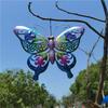 Металлическая 3D Бабочка Декор для Дома Садовая Статуя Садовые Большие Настенные Арт-Объекты Забор Креативная Скульптура Украшение Подарок Садовые Аксессуары