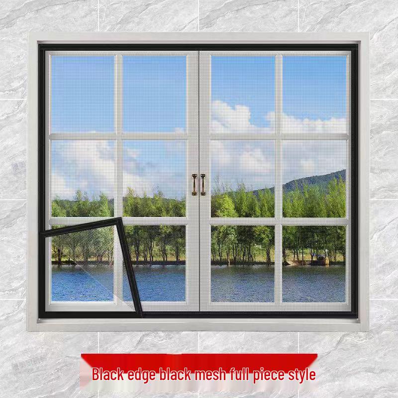 Утолщенная самоклеящаяся москитная сетка для лета: Невидимая, Зашифрованная Сетка на Окно без Пробивания для Дома и Балкона