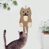 Сизалевый коврик для когтей кошки Милая форма животного Подвесной коврик для когтей кошки Защитите вашу мебель Вертикальная когтеточка для домашних кошек
