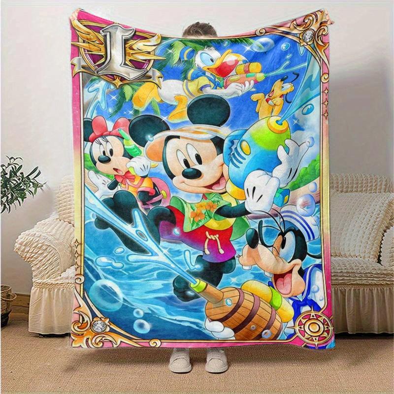 1pc, Disney Characters Home Decorative Blanket: A Perfect Gift for Bedroom, Living Room, Travel, Camping, Car, Beach, Office Nap, Ideal Sofa Throw, Ou