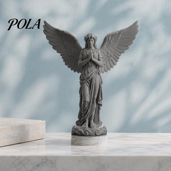 Декоративная статуэтка ангела, 3D-печать, молящаяся фигурка, ретро-статуя ангела-хранителя, элегантная статуя, художественное украшение в виде крылатой женщины для дома, офиса,