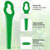 100pcs Plastic Lawn Mower Blades Replacement Grass Trimmer Cutter Blade Accessories for Garden Yard Weed Stripper