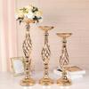 Metal Flower Arrangement Stand Wedding Flower Centerpieces Elegant Flower Vase Candelabra Candle Holders for Home Decors